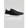 Kiton Dark Blue Leather Fur Sheepskin Sneakers