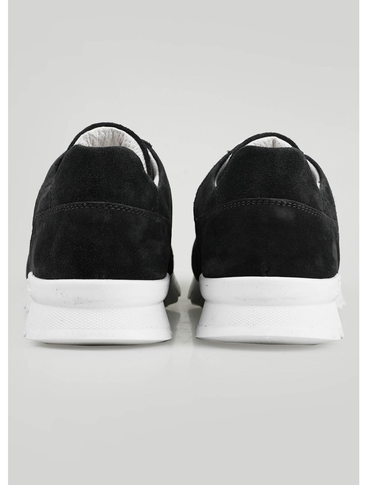 Kiton Dark Gray Leather Suede Sneakers