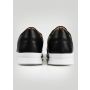 Kiton Black Leather Fur Sheepskin Sneakers