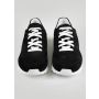 Kiton Black Leather Suede Sneakers