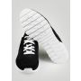 Kiton Black Leather Suede Sneakers