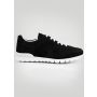 Kiton Black Leather Suede Sneakers