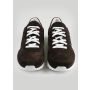 Kiton Dark Brown Leather Suede Sneakers