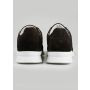 Kiton Dark Brown Leather Suede Sneakers