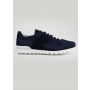 Kiton Blue Leather Suede Sneakers