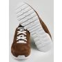 Kiton Brown Leather Suede Sneakers