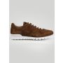 Kiton Brown Leather Suede Sneakers
