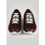 Kiton Burgundy Leather Fur Sheepskin Sneakers