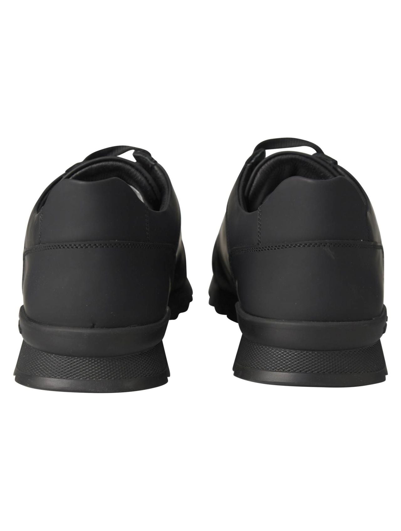 Kiton Black Leather Sneaker