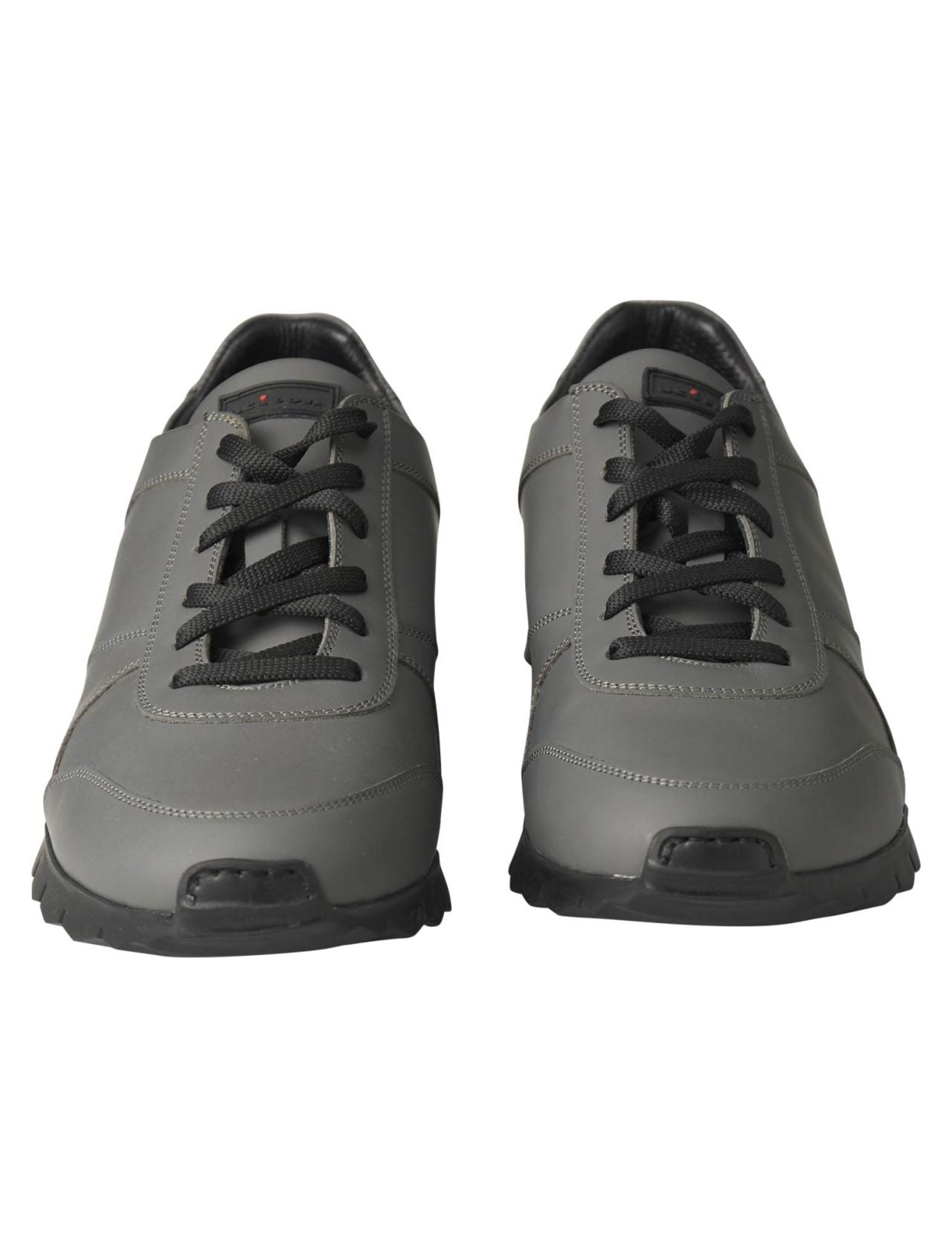 Kiton Gray Leather Shoes