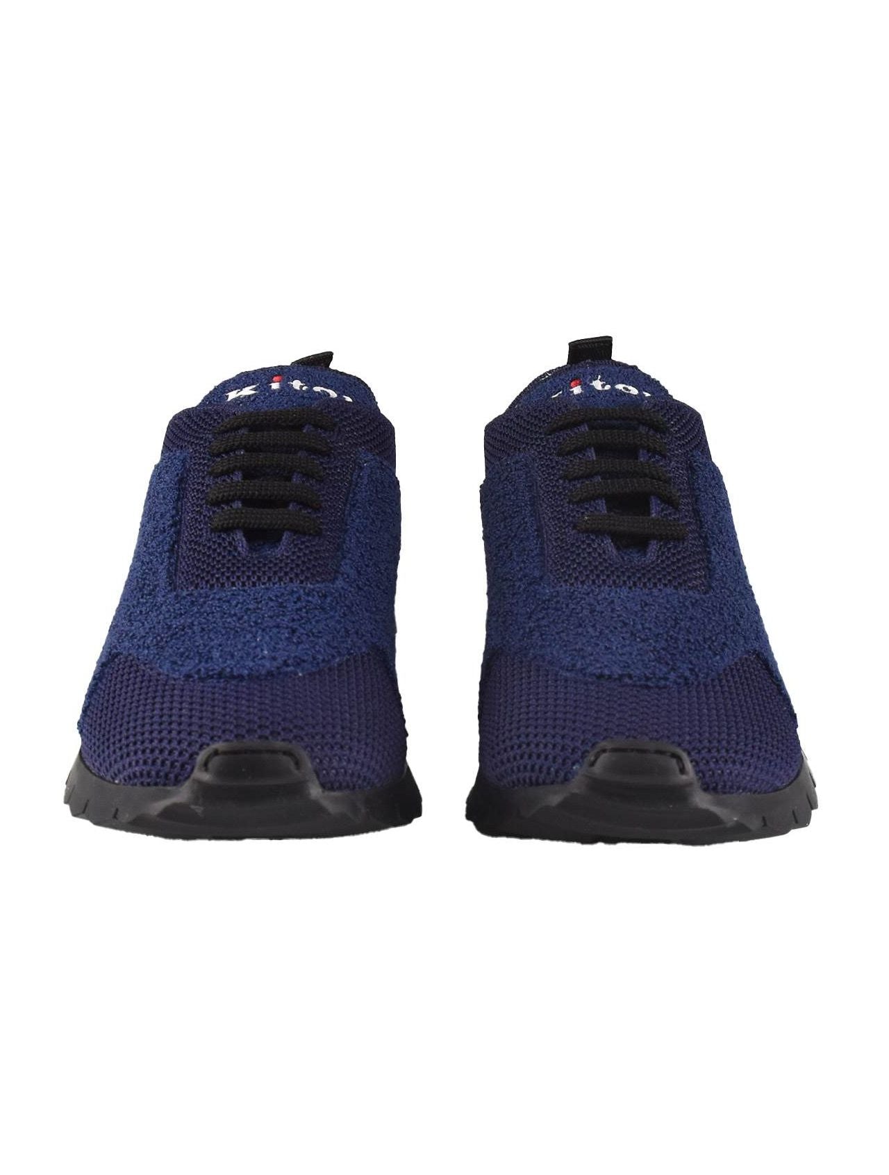Kiton Blue Wool Shoes