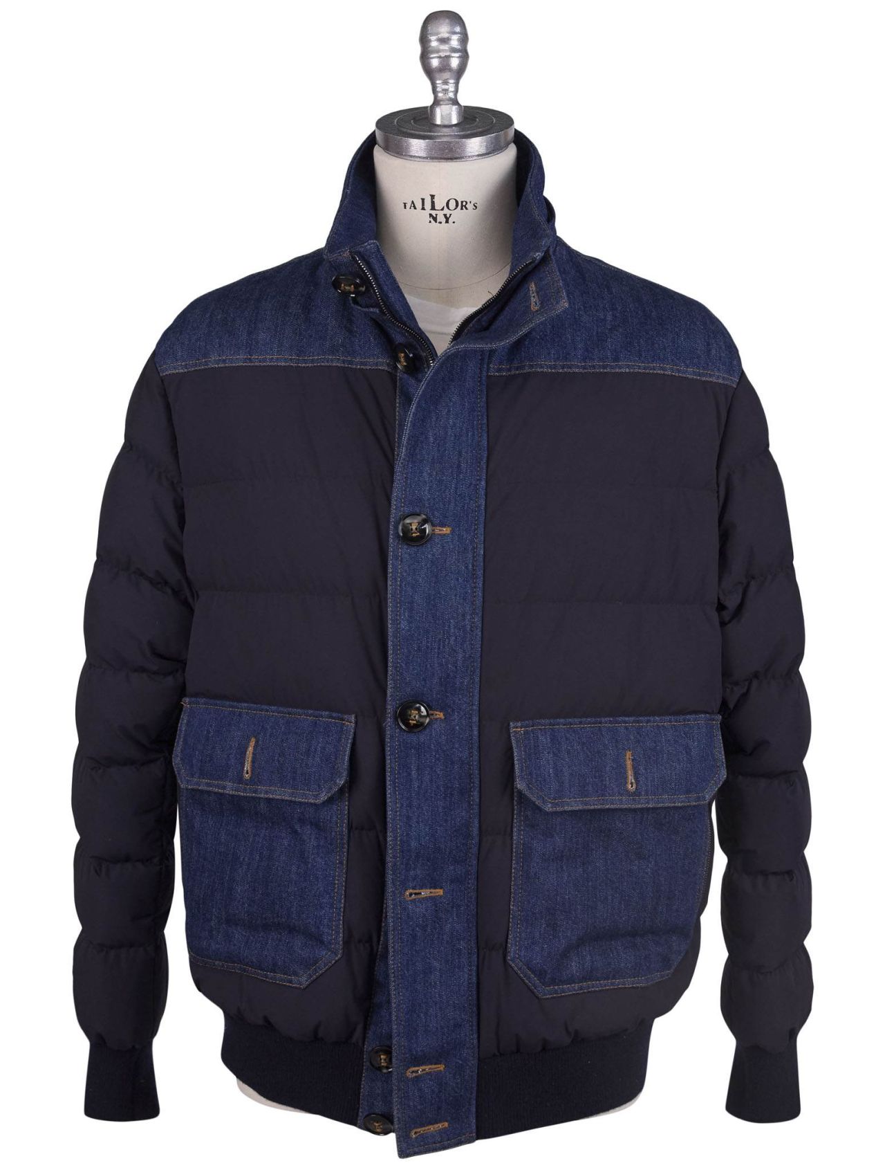 Kiton Green Pa Ea Cotton Coat