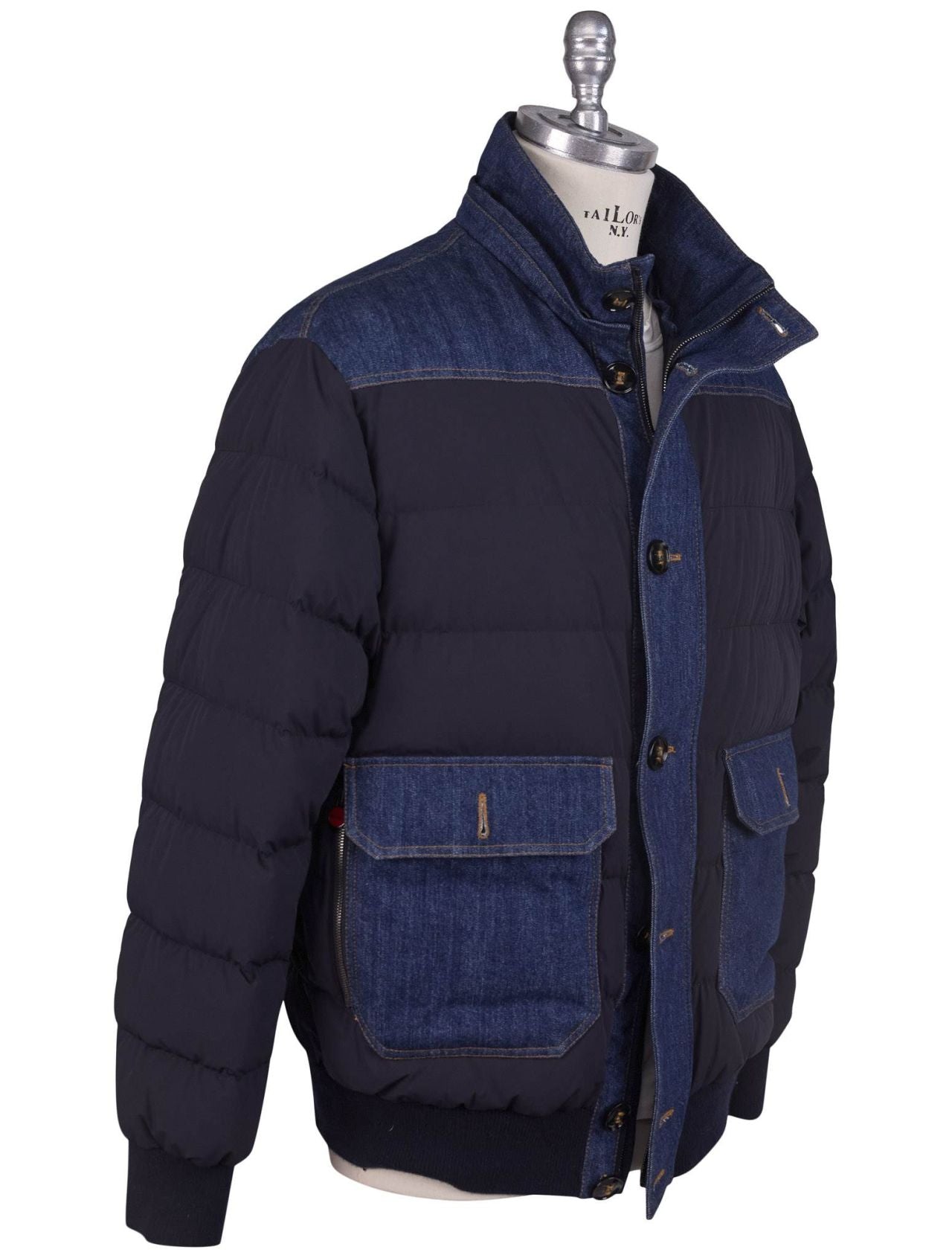 Kiton Green Pa Ea Cotton Coat