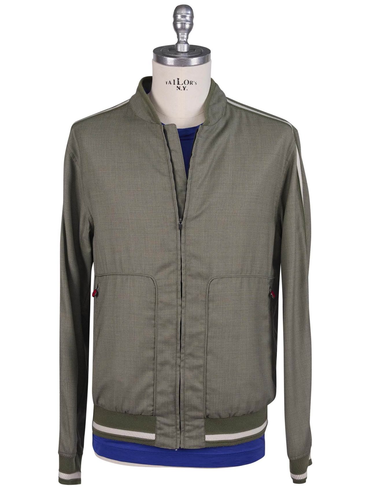 Kiton Green Virgin Wool Pa
