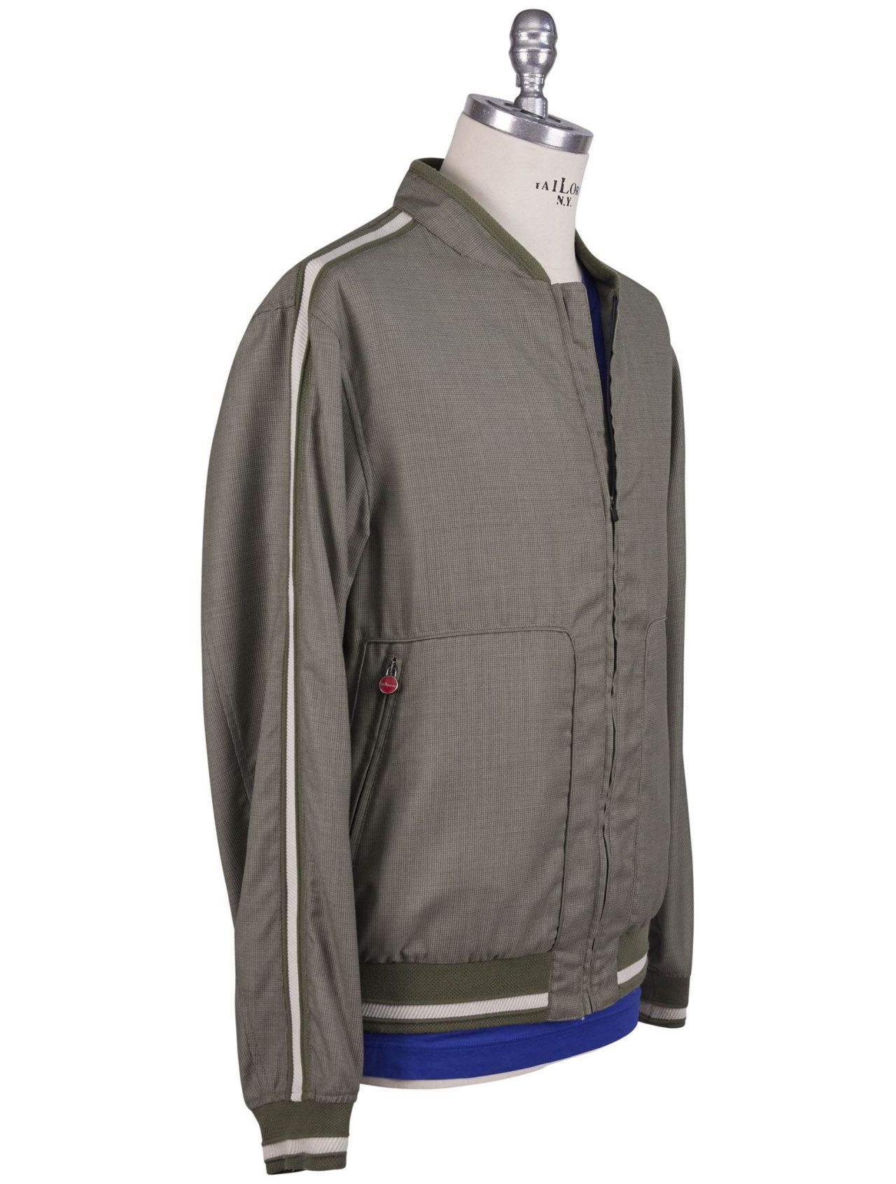 Kiton Green Virgin Wool Pa