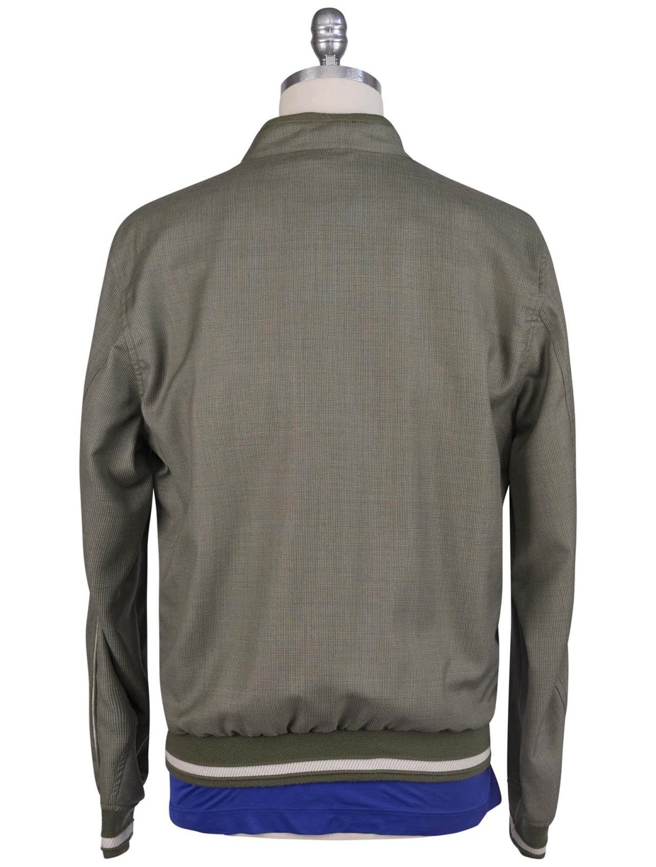 Kiton Green Virgin Wool Pa