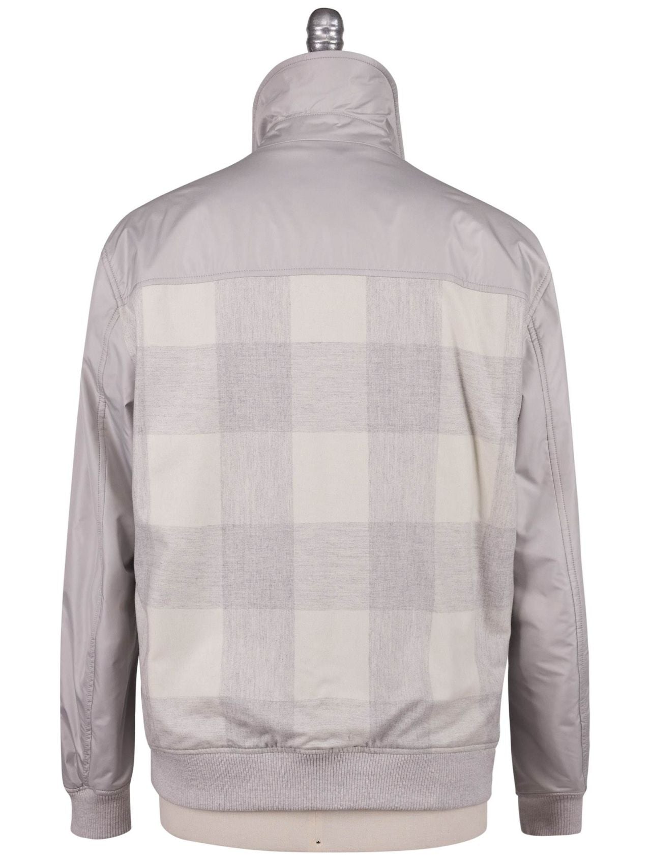 Kiton Gray Virgin Wool Cashmere Coat