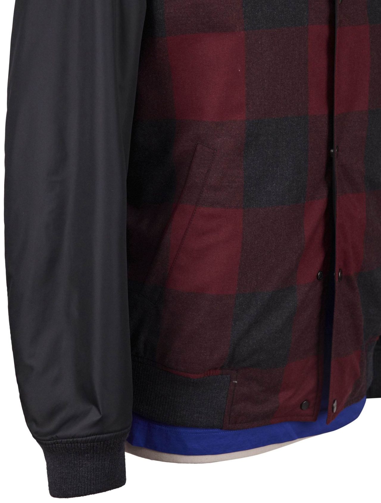 Kiton Burgundy Black Virgin Wool Cashmere Coat