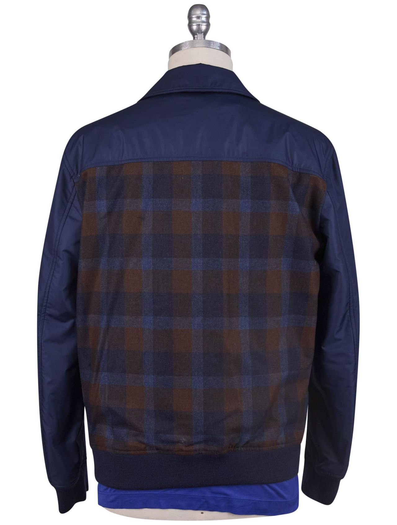 Kiton Multicolor Virgin Wool Cashmere Coat