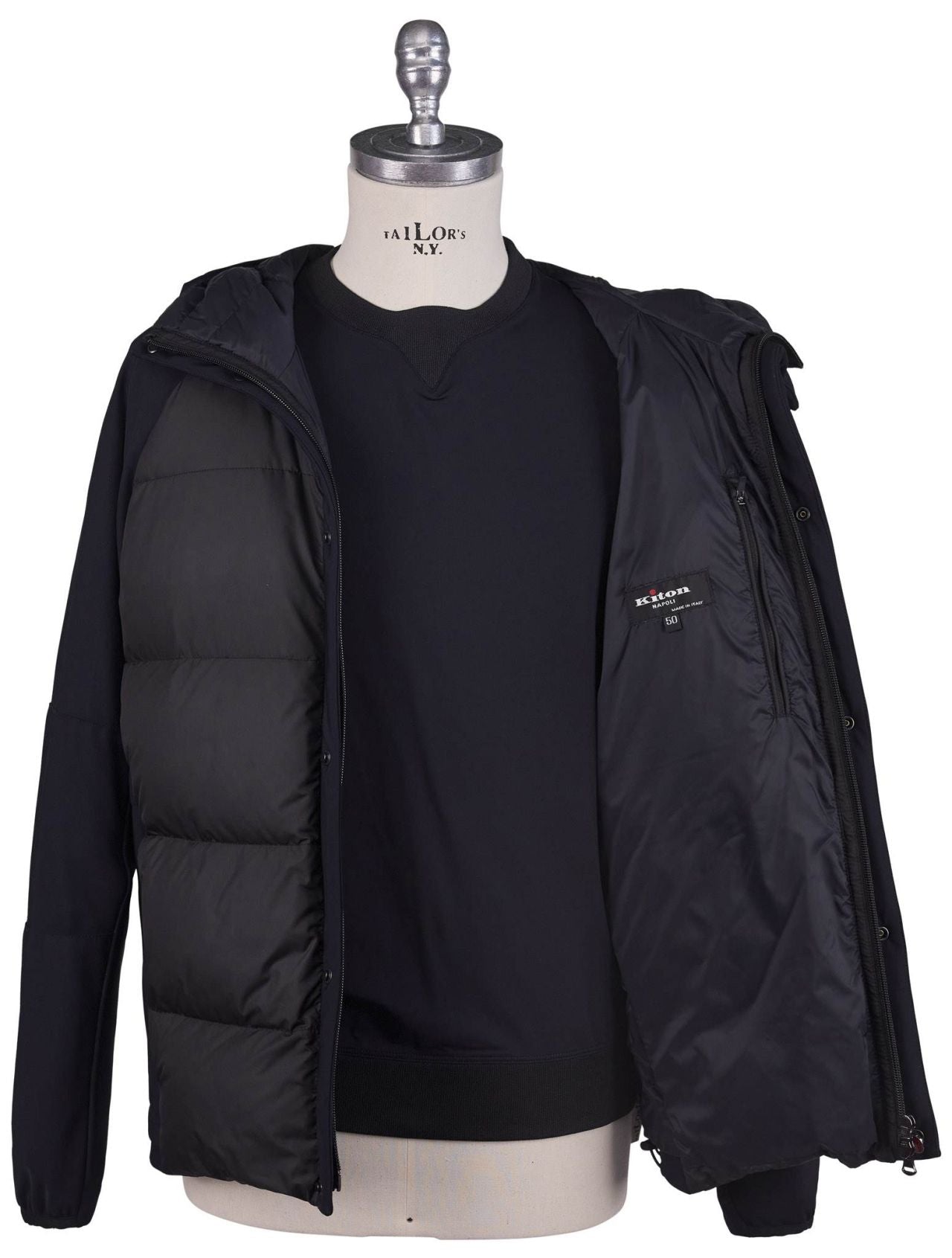 Kiton Blue Pl Pa Ea Coat
