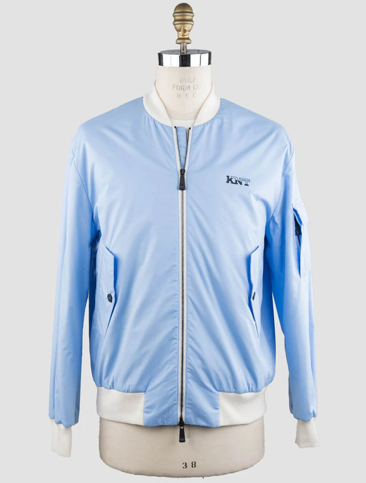 KNT Kiton Light Blue Cotton Coat