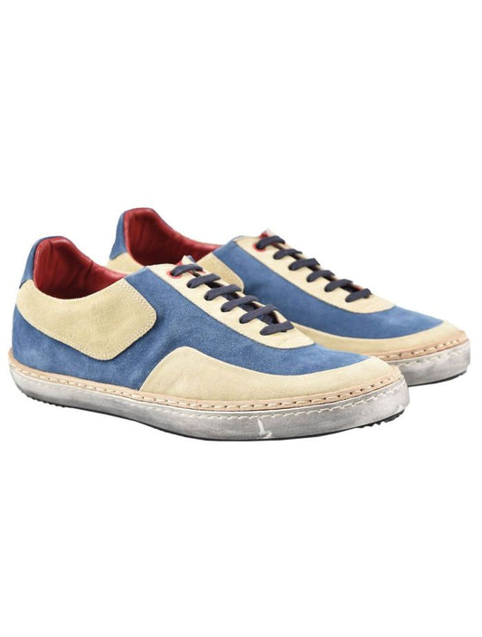 Kiton Multicolor Leather Suede Sneakers