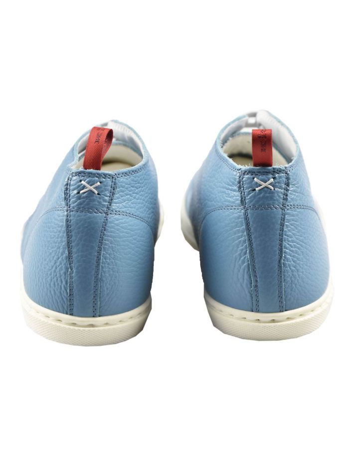 Kiton Light Blue Leather Sneakers