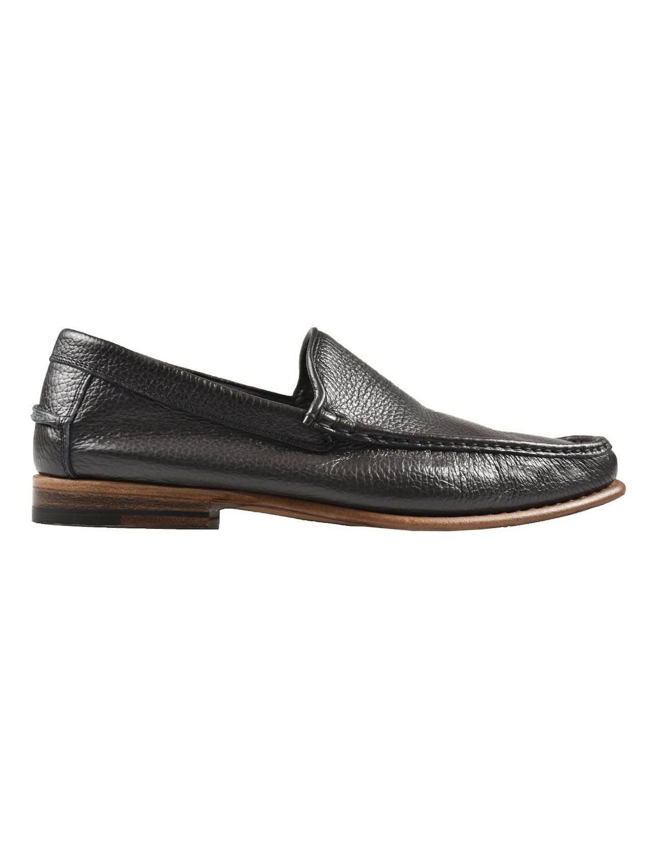Kiton Brown Leather Loafers