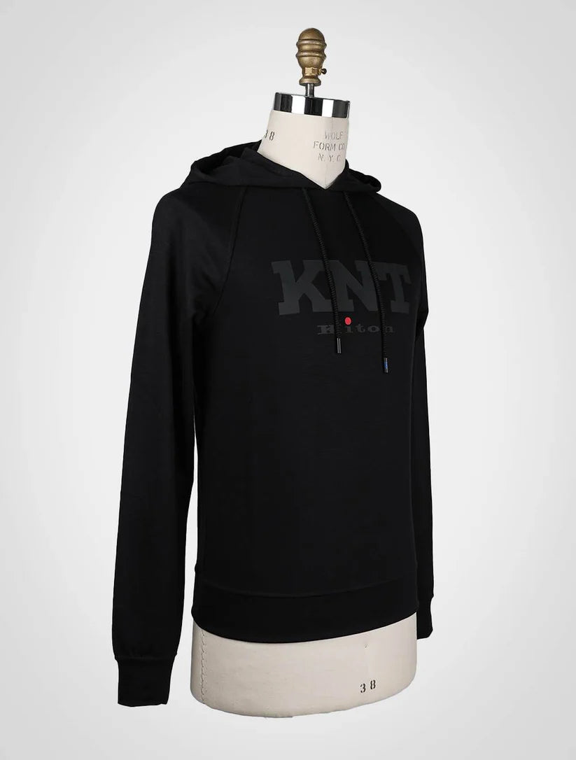 KNT Kiton Black Viscose Ea Sweater
