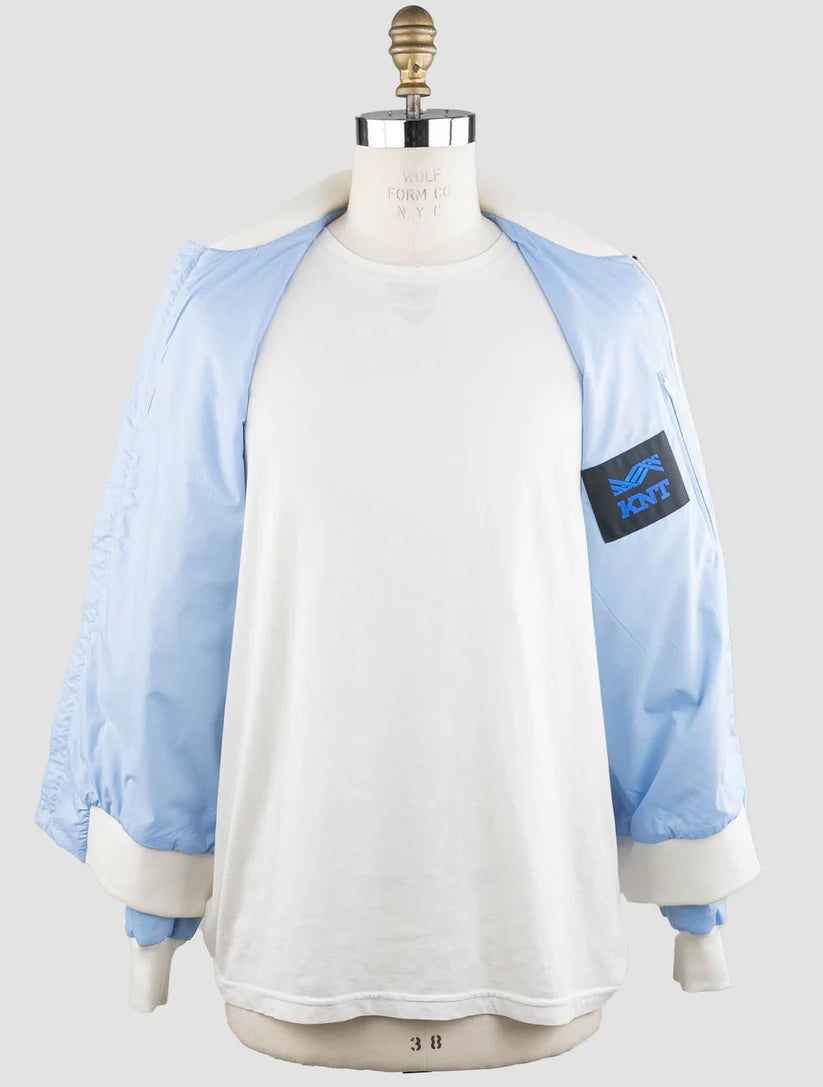 KNT Kiton Light Blue Cotton Coat