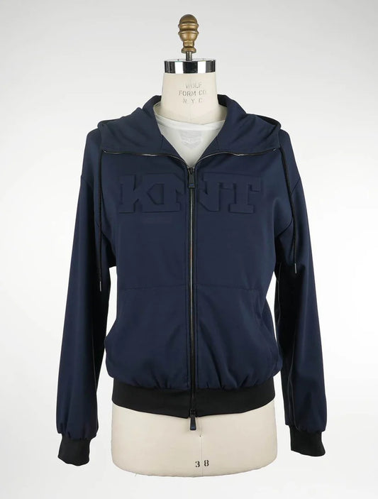 KNT Kiton Blue Viscose Pa Ea Coat