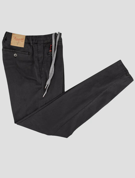 Marco Pescarolo Black Lycra Cotton Ea Pants