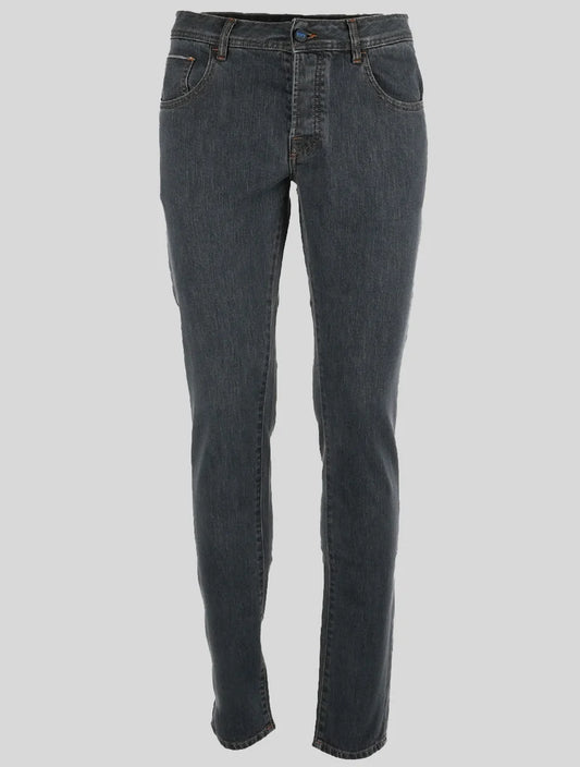 KNT Kiton Cotton Pe Gray Jeans