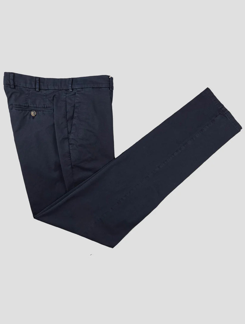 Brunello Cucinelli Dark Blue Cotton Ea Pants