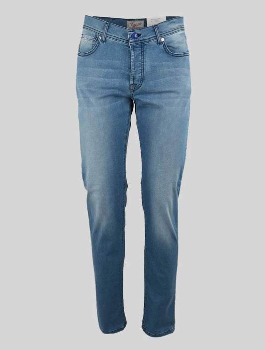 Marco Pescarolo Light Blue Cotton Ea Jeans