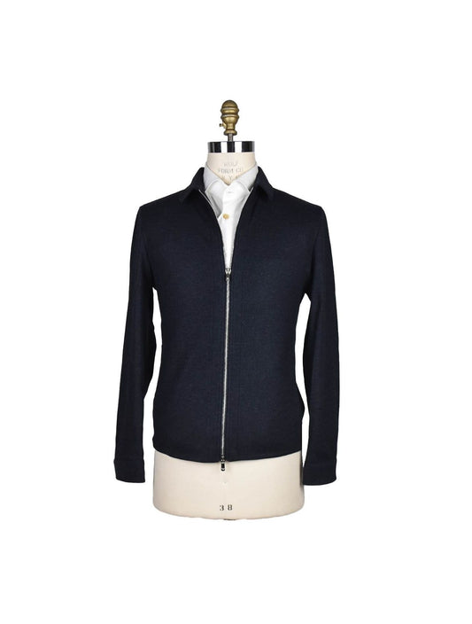 Marco Pescarolo Blue Virgin Wool Cashmere Coat