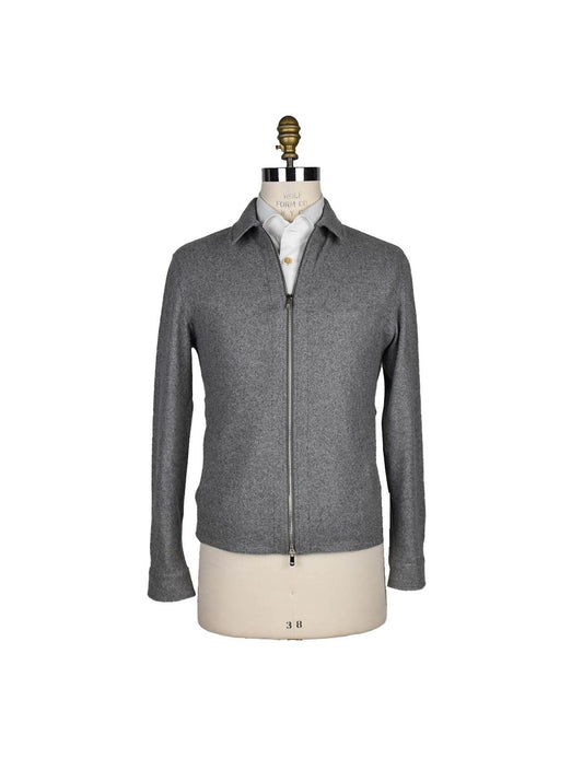 Marco Pescarolo Gray Cashmere Ea Coat