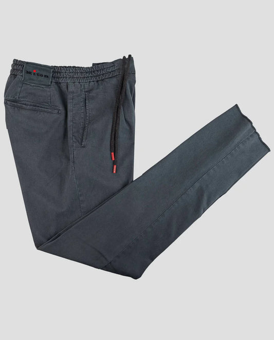 Kiton Dark Gray Lyocell Cotton Ea Pants