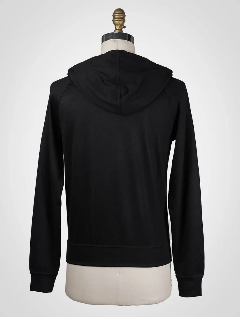 KNT Kiton Black Viscose Ea Sweater