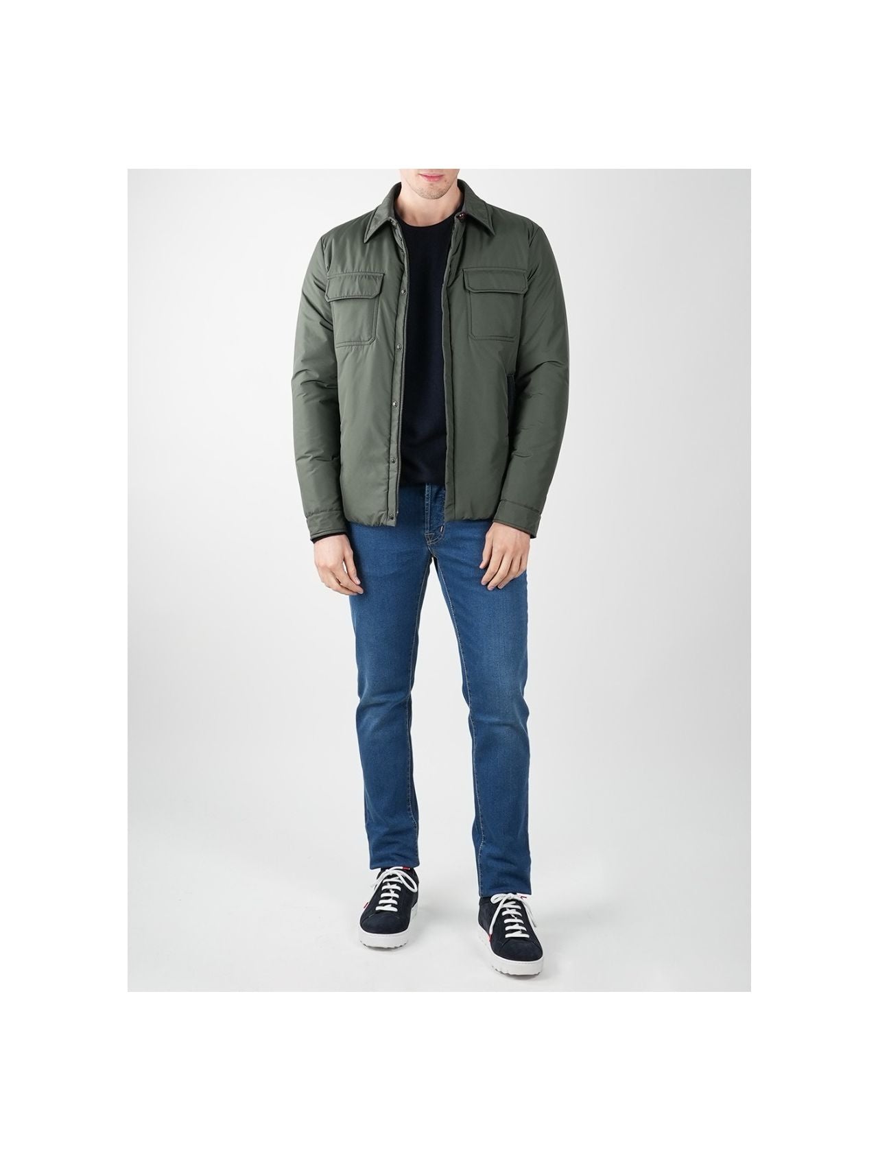 Kiton Green Pl Coat
