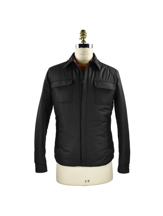 Kiton Black Pl Coat