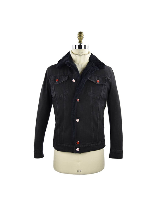 Kiton Black Cotton Ea Coat