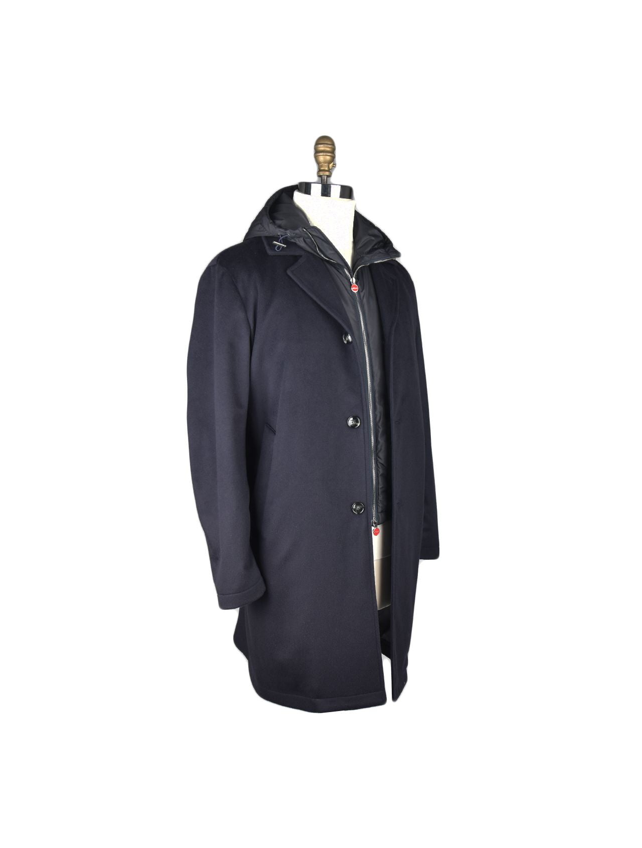 Kiton Blue Vicuna Overcoat