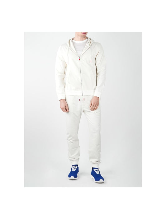 Kiton White Cotton Ea Tracksuit
