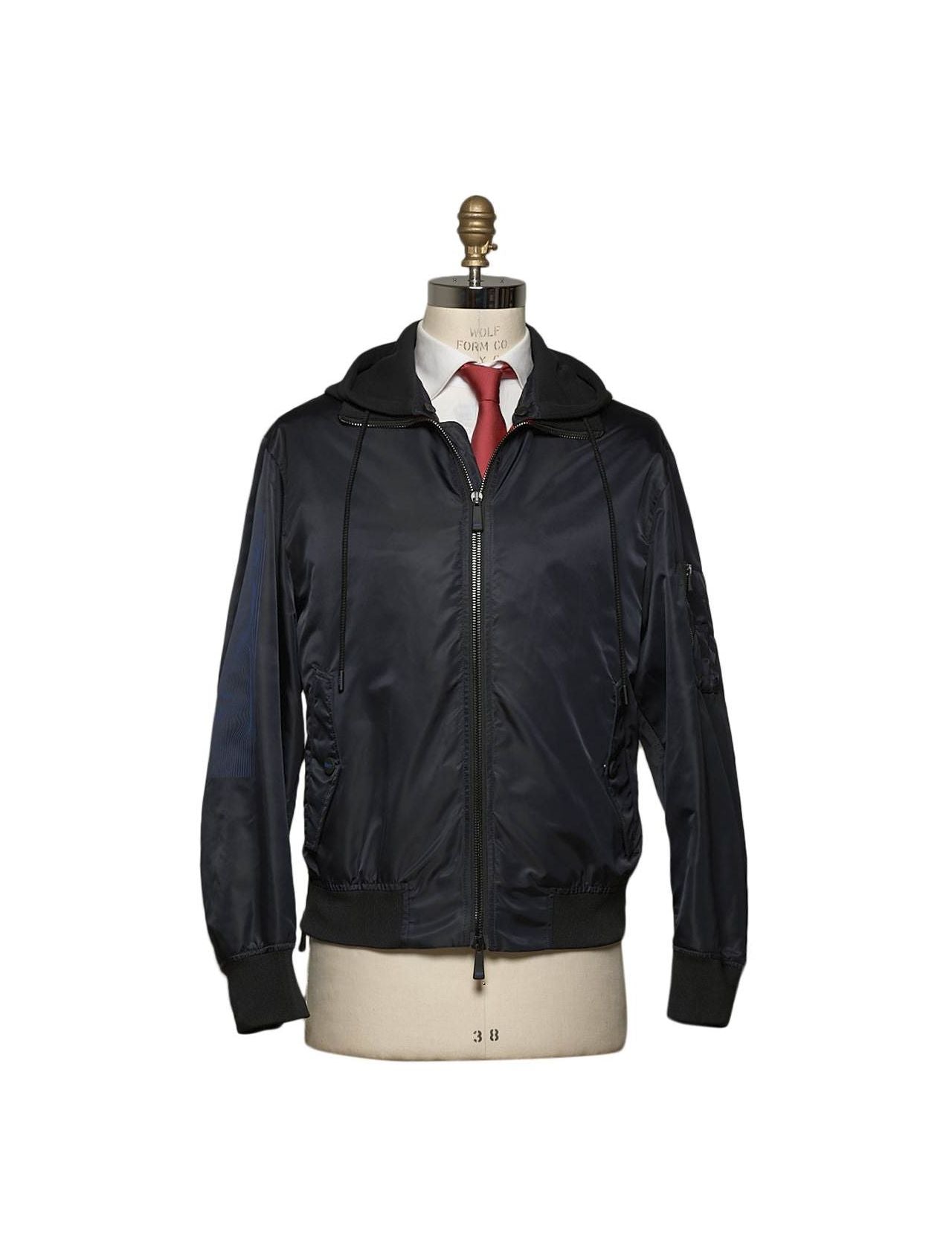 KNT Kiton Blue Pl Coat