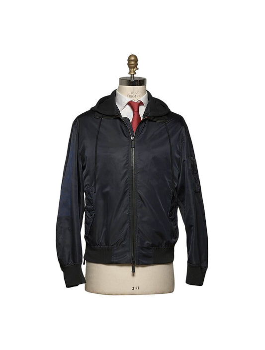 KNT Kiton Blue Pl Coat