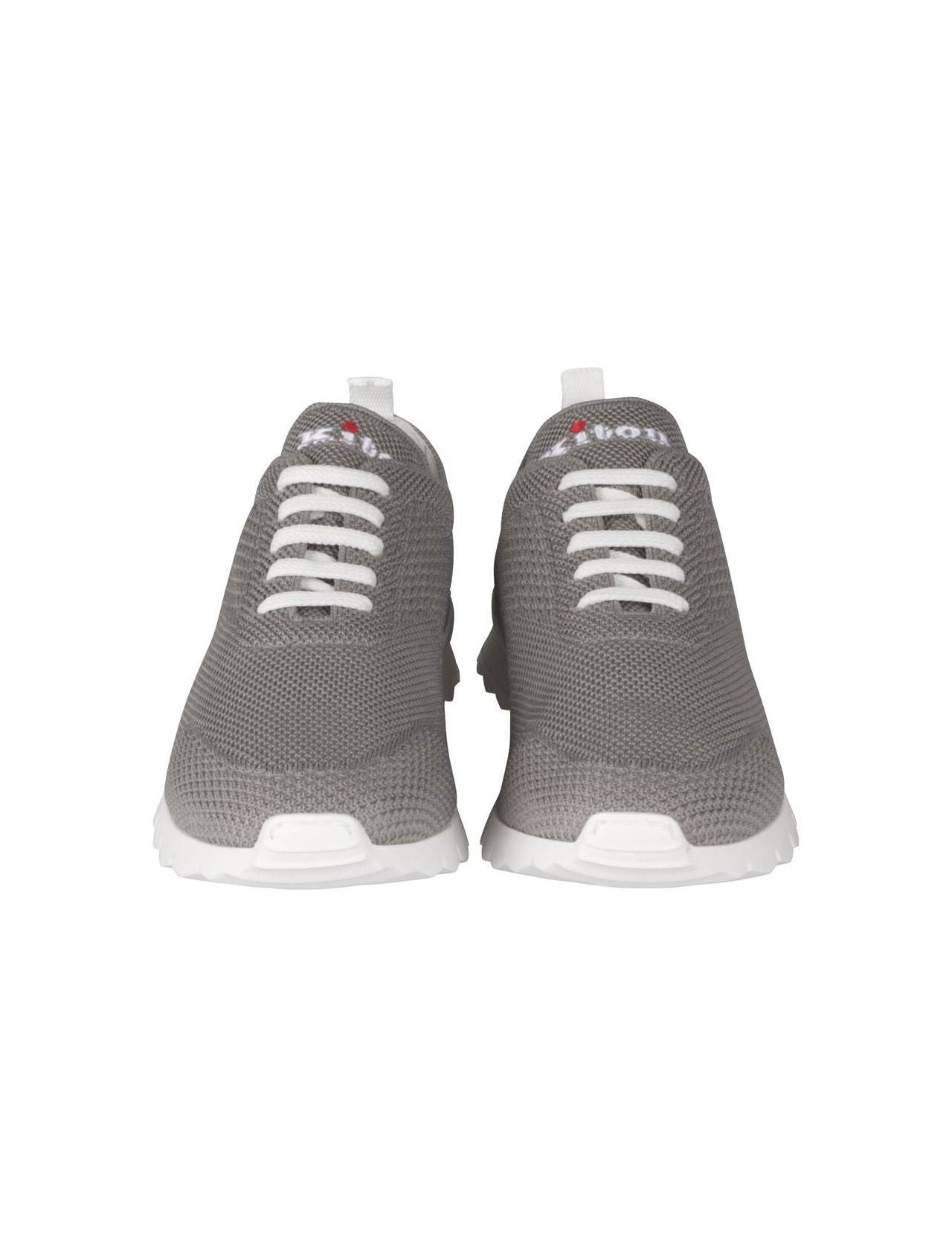 Kiton Dark Gray Cotton Ea Sneakers FITS