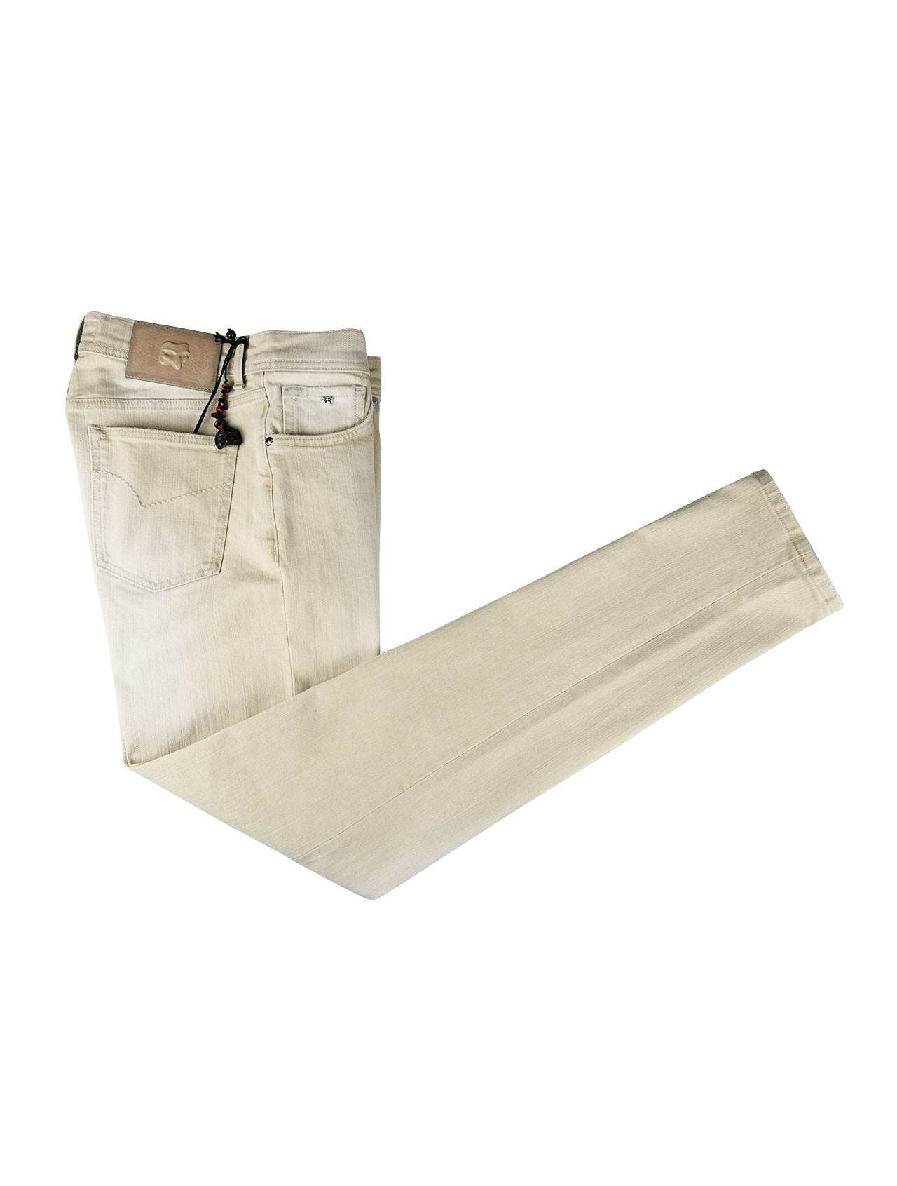 Marco Pescarolo Beige Cotton Pl Jeans