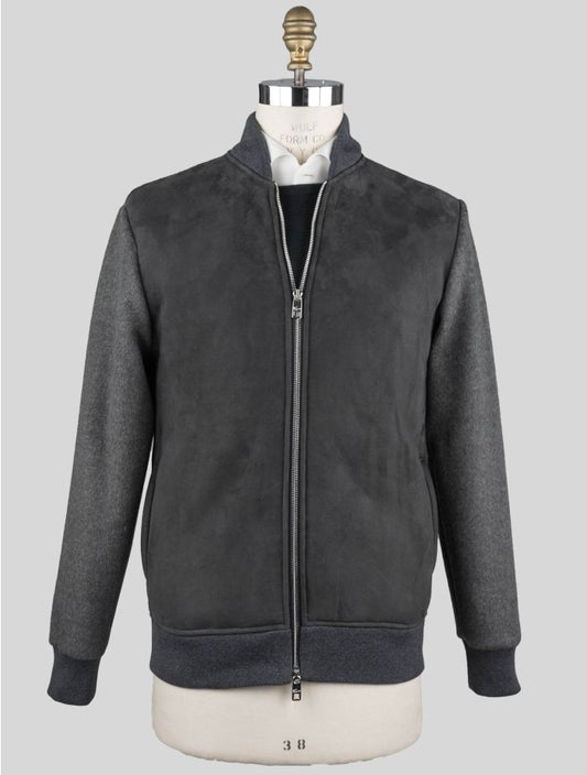 Marco Pescarolo Gray Virgin Wool Pl Sheepskin Coat
