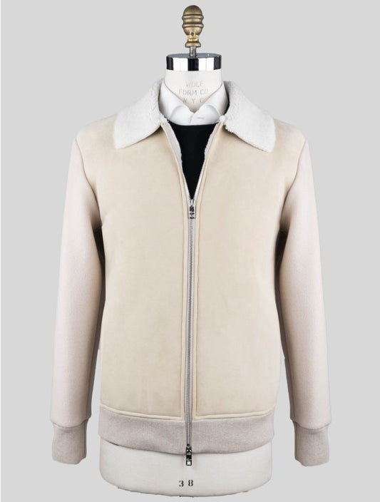 Marco Pescarolo Beige Pl Virgin Wool Sheepskin Coat